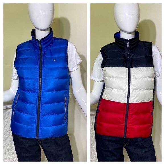 Tommy Hilfiger Reversible Down Puffer Vest - Picture 1 of 16